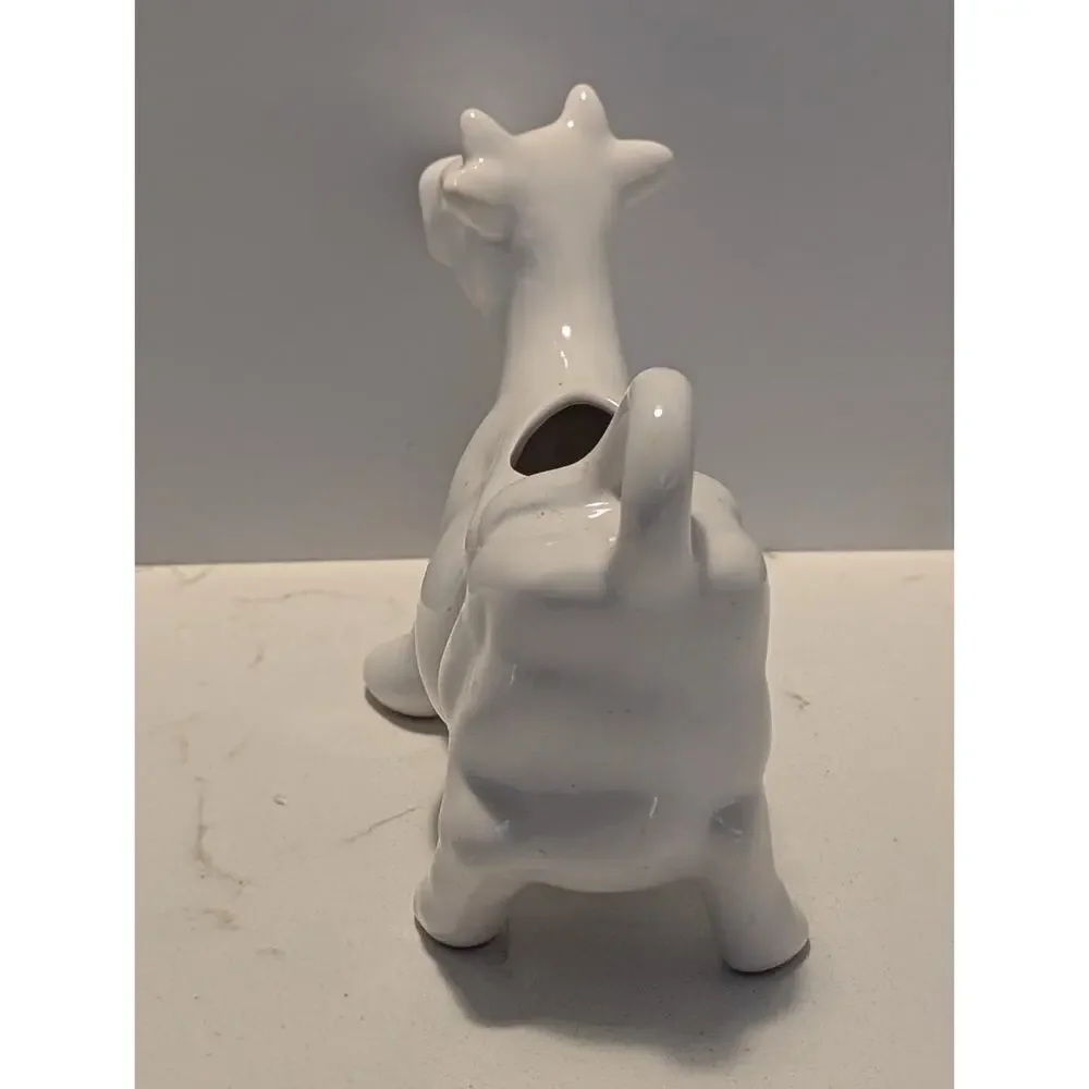 Cow Ceramic Creamer White Home Essentials Cottagecore Countryside Lightweight